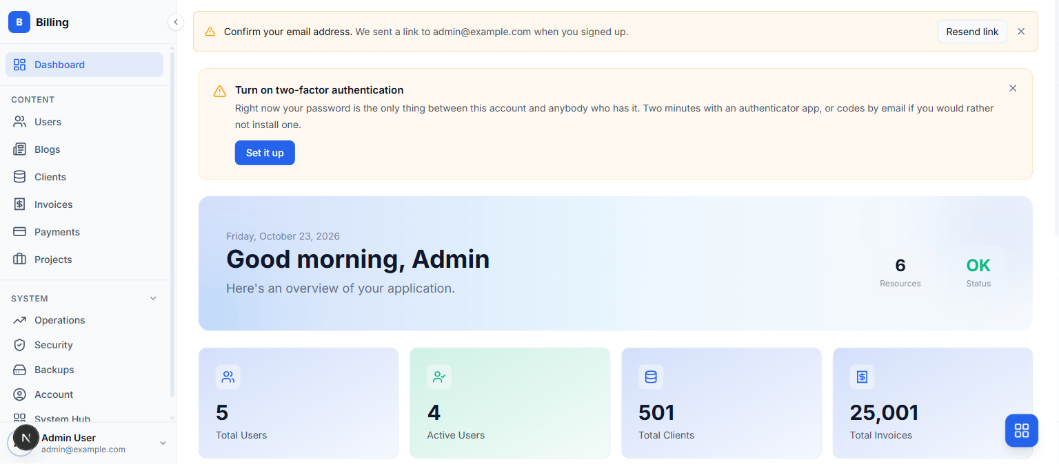 The glass dashboard style
